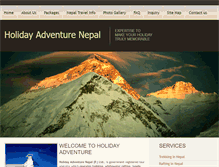 Tablet Screenshot of holidaysadventure.com